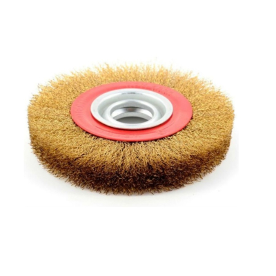 Cepillo Circular Plano Bronceado Rizado De 125 Mm