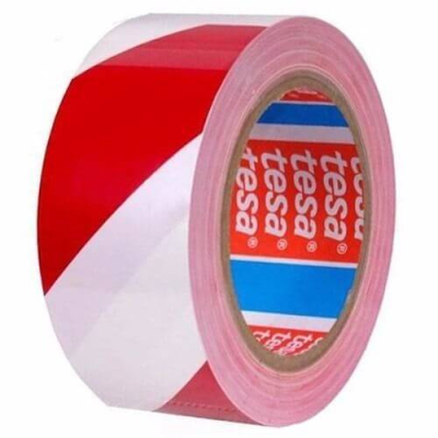 Cinta Demarcatoria Tesa Roja Y Blanca 50Mm X 30 Mt